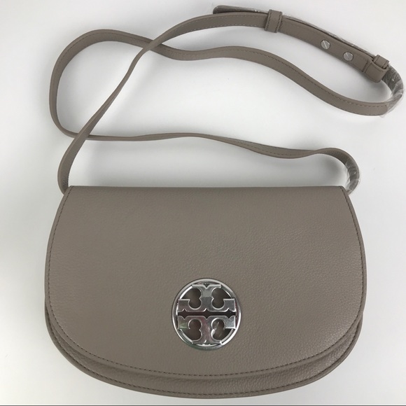 Tory Burch Handbags - Tory Burch Jamie Gray Leather Crossbody 33736306